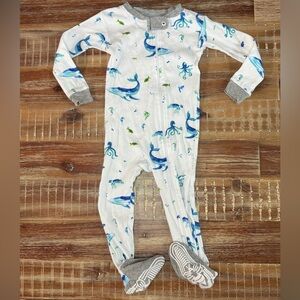 Burts Bees baby footed pajama 100% cotton zippy
